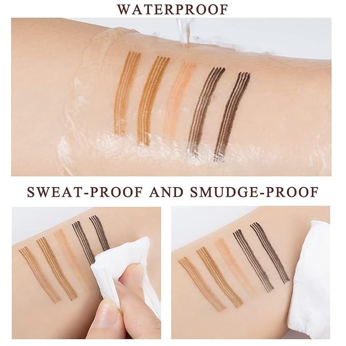 Eyebrow Pen with Pointed Tip Eyebrows Liquid Makeup Pencil Long Lasting Waterproof Fork Tip Eyebrow Tattoo Pen (Multicolor) (1254186)