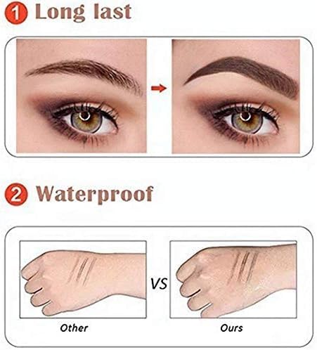 Eyebrow Pen with Pointed Tip Eyebrows Liquid Makeup Pencil Long Lasting Waterproof Fork Tip Eyebrow Tattoo Pen (Multicolor) (1254186)