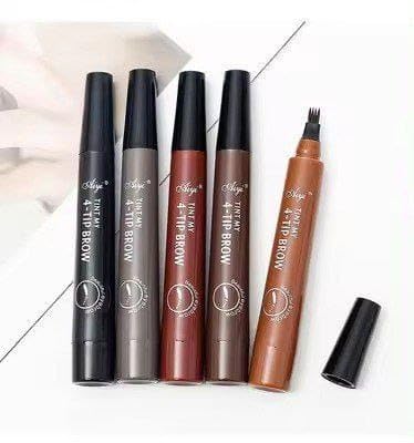 Eyebrow Pen with Pointed Tip Eyebrows Liquid Makeup Pencil Long Lasting Waterproof Fork Tip Eyebrow Tattoo Pen (Multicolor) (1254186)