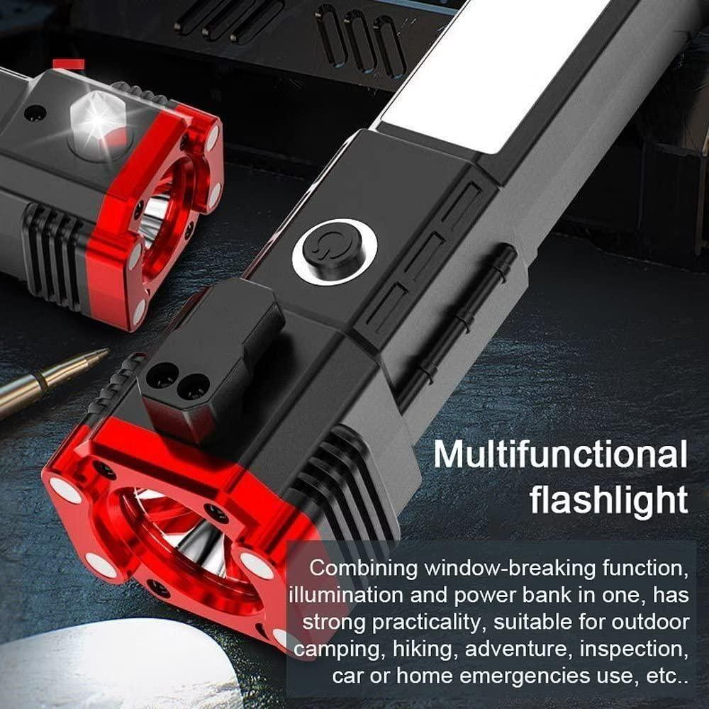 8 in 1 Portable Rechargeable Torch LED Flashlight (1254339)