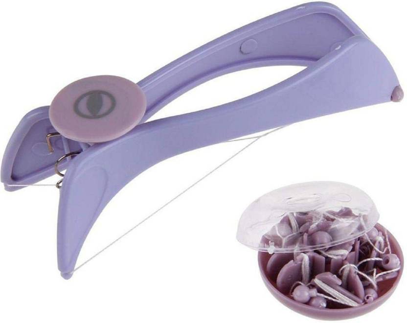 Piesome Eyebrow Face And Body Hair Threading And Removal System, Tweezers for Eyebrows, Threading Tool, Threading Machine for Women, Threading Epilators for Women (Purple) (1254288)