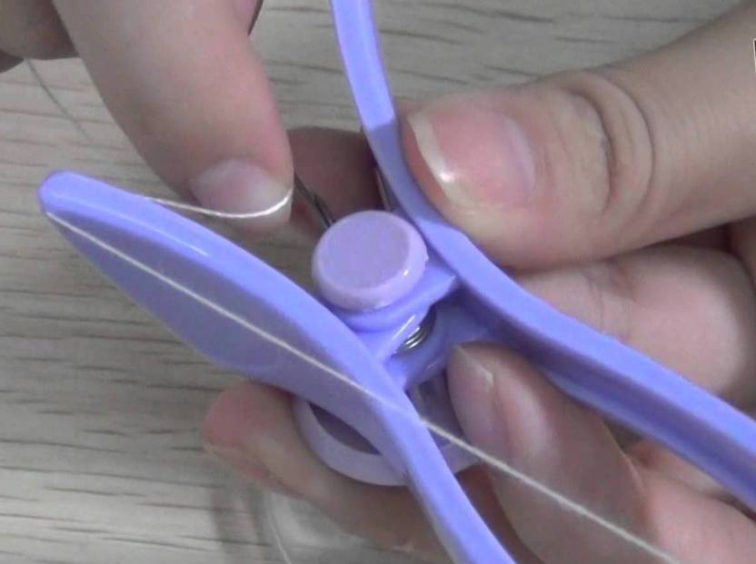 Piesome Eyebrow Face And Body Hair Threading And Removal System, Tweezers for Eyebrows, Threading Tool, Threading Machine for Women, Threading Epilators for Women (Purple) (1254288)
