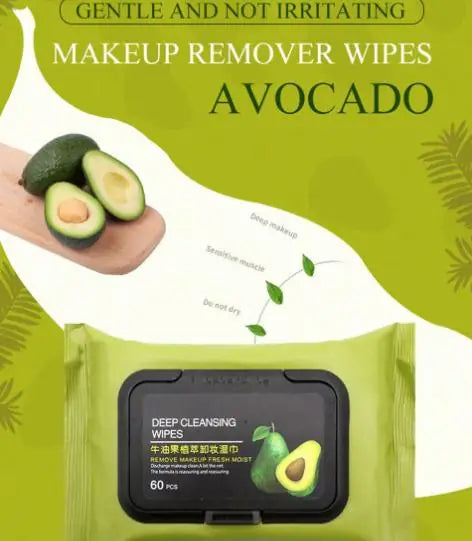 Avocado Makeup Remover Wipes (60 Pcs) (1254192)