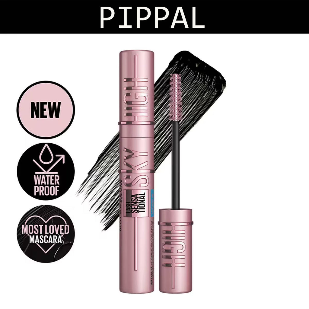 Pippal Sky High Mascara Ultra Volume Up Volumizing Mascara for Bold And Dramatic Lashes Long Lasting Waterproof 10Gm (Pack of 1) (1254289)