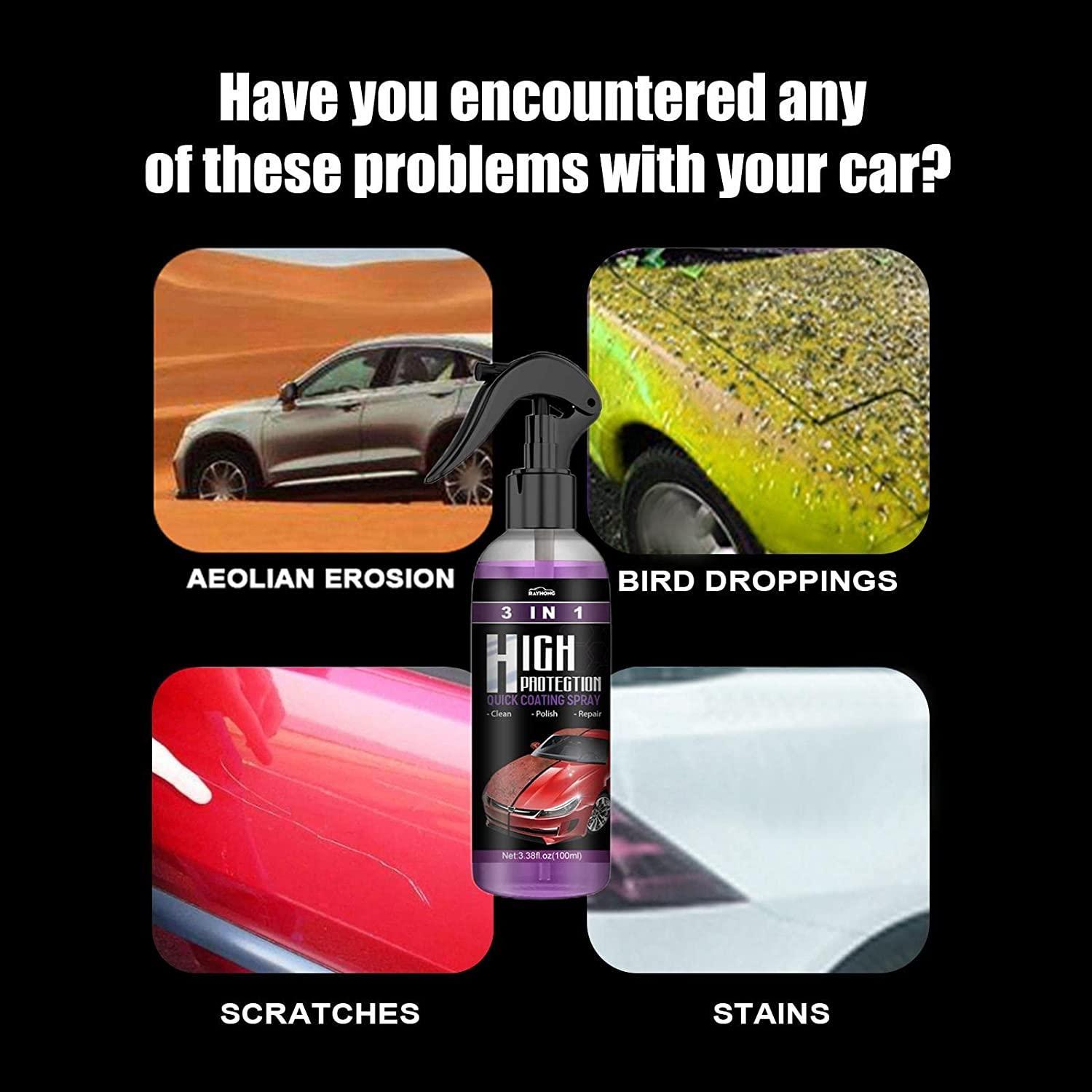 Hydrophobic Polish Nano Coating Agent Car Scratch Spray Cars Polishing for Motorcycles, Boats (Pack of 2) (1254340)