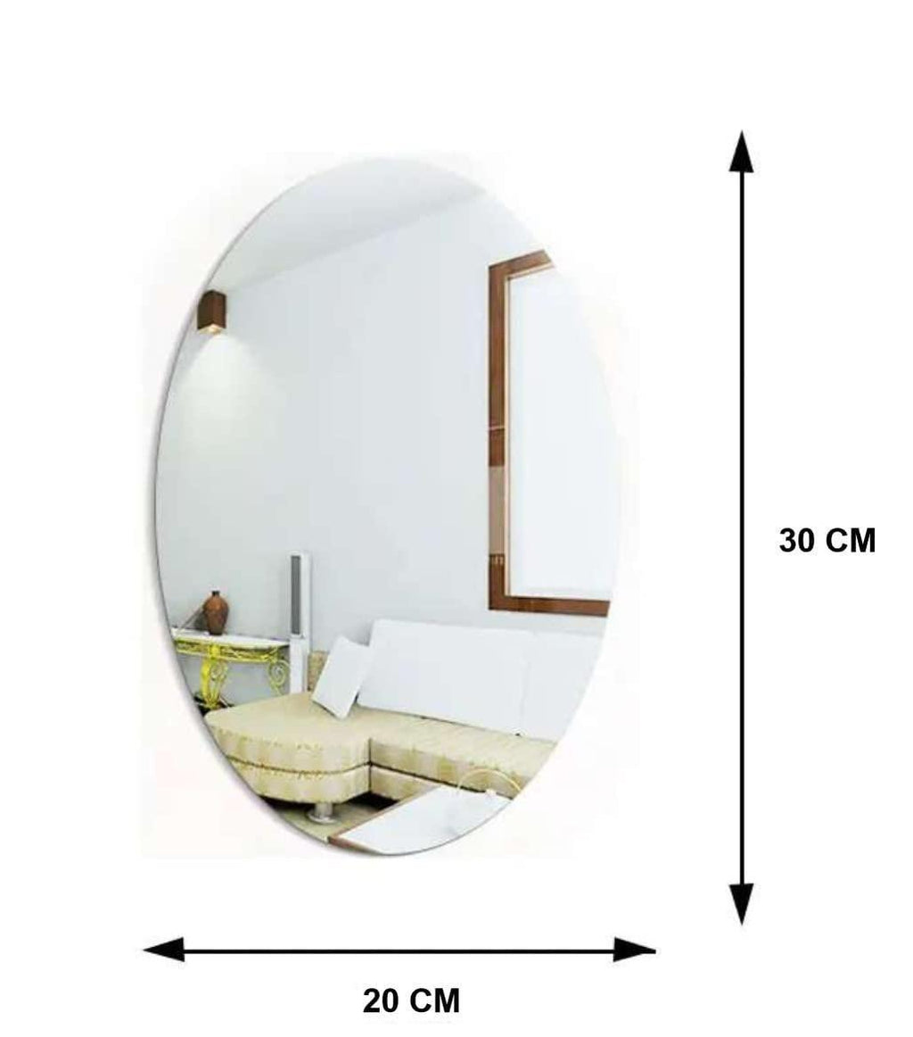 Combo of Oval Shape & Square Shape Mirror (Pack of 1) (1254291)