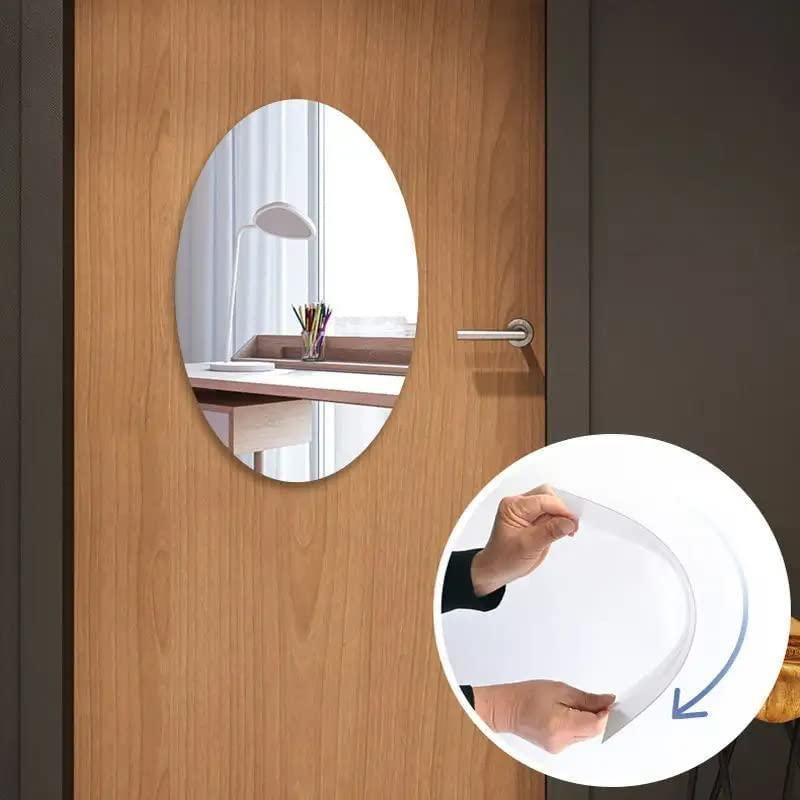 Combo of Oval Shape & Square Shape Mirror (Pack of 1) (1254291)