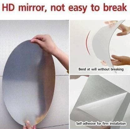 Combo of Oval Shape & Square Shape Mirror (Pack of 1) (1254291)