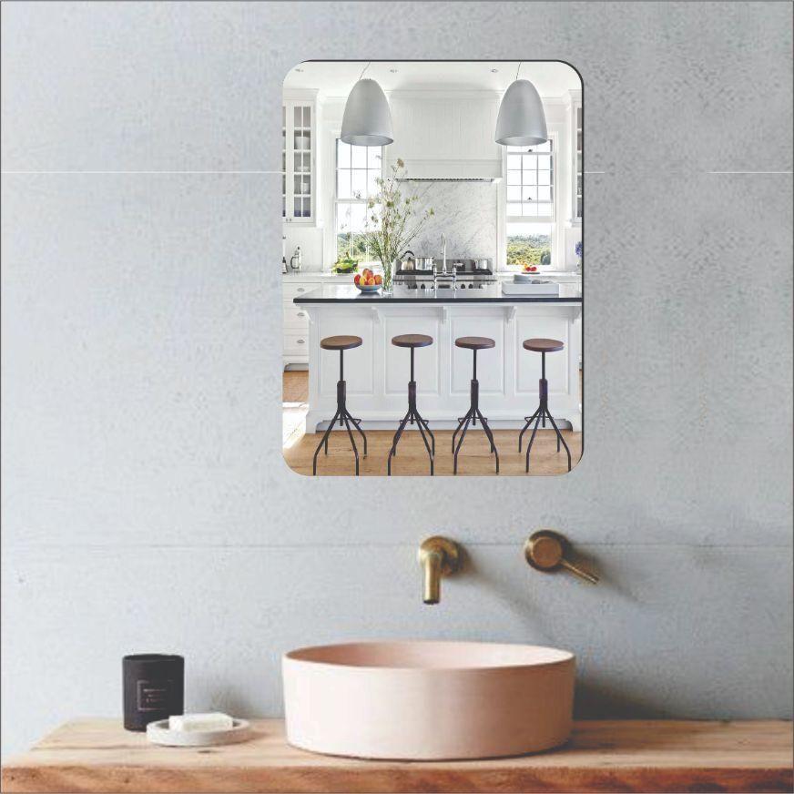 Combo of Oval Shape & Square Shape Mirror (Pack of 1) (1254291)