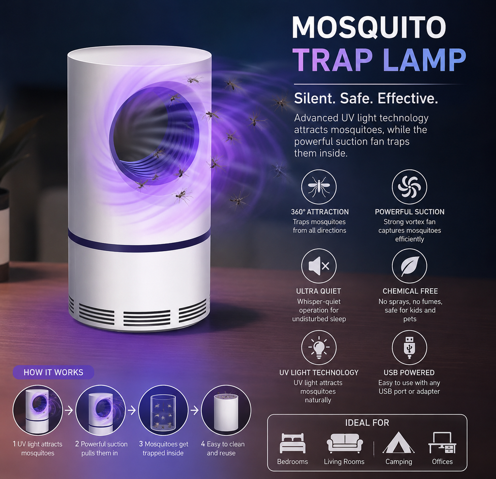 Mosquito Killer Lamp Light Wave Trapping Suction (1254351)