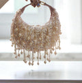 Blush Pearl Fringe Sequin Handbag (125436)