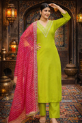 Kurta With Dupatta And Bottomwear (1254163)