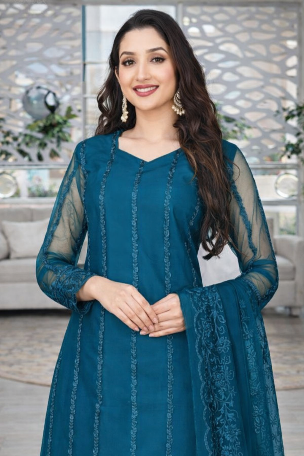 Kurta With Dupatta And Bottomwear (1254157)