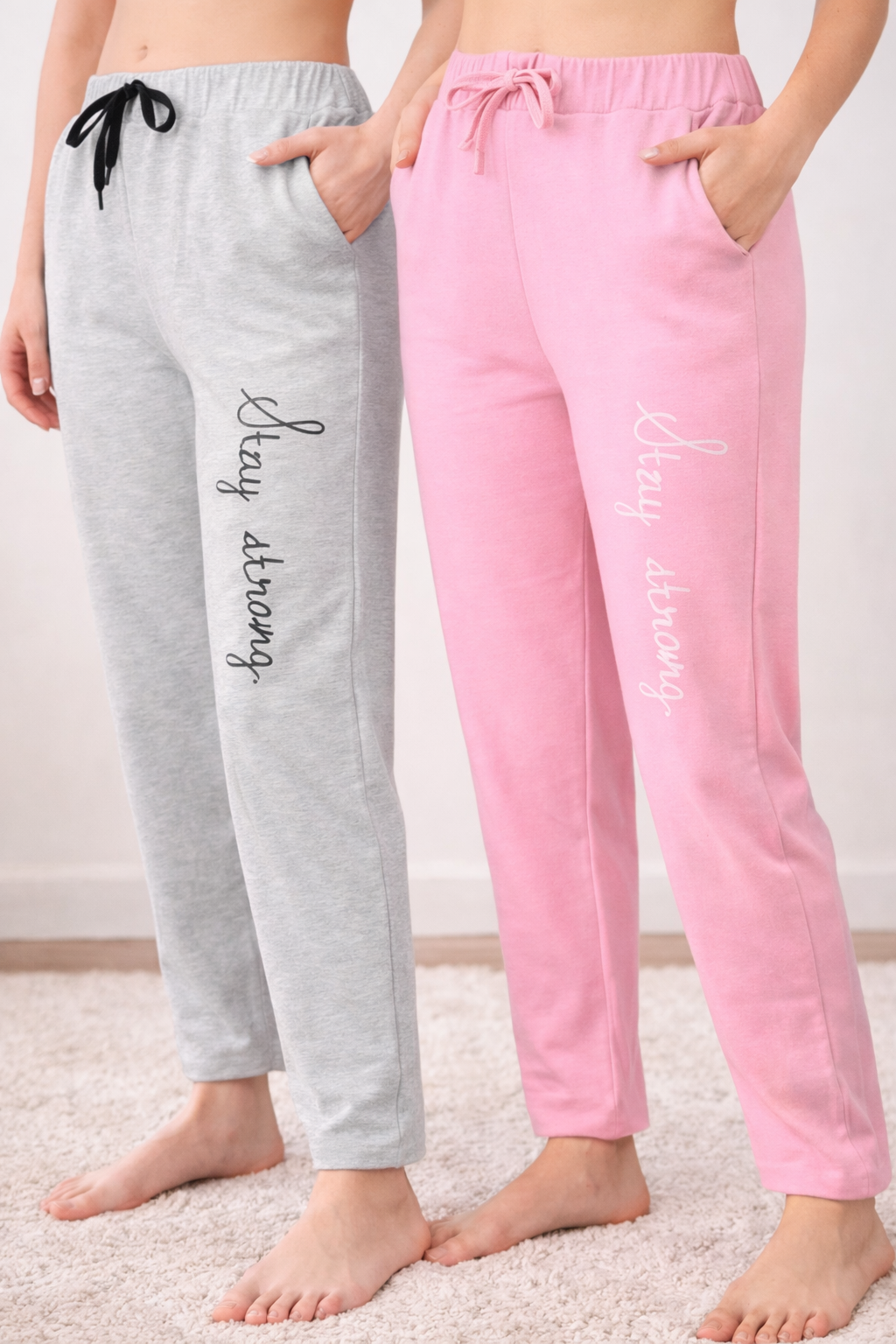 Cotton Blend Straight Fit Trouser for Women (1254120)