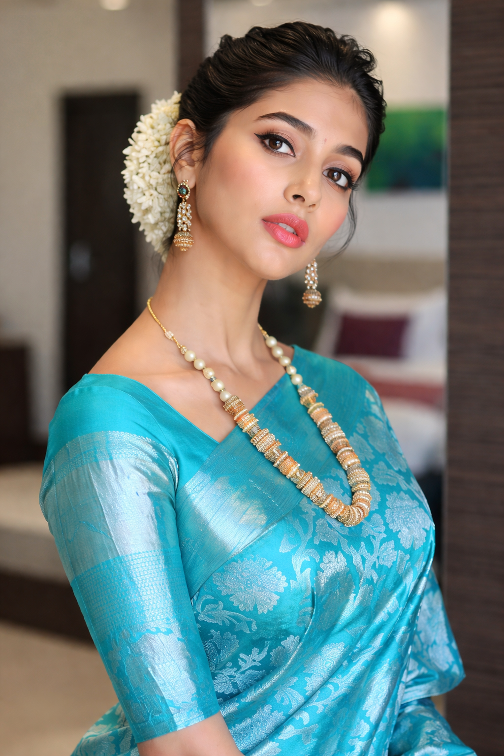 Banarsi Silk Saree For Women (125464)