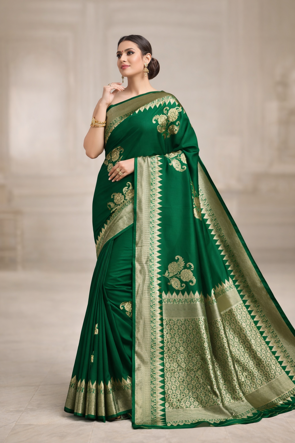 Banarsi Silk Saree For Women (125463)