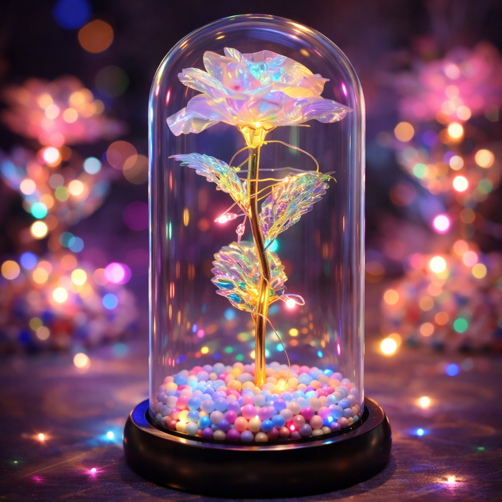Eternal Glass Rose with Butterfly – A Gift of Love That Lasts Forever (125454)