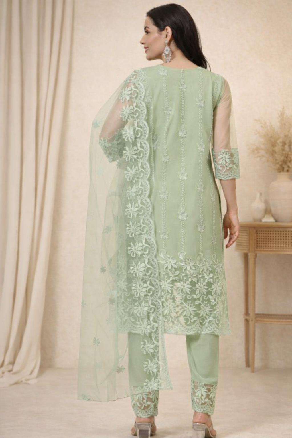 Kurta With Dupatta And Bottomwear (1254166)