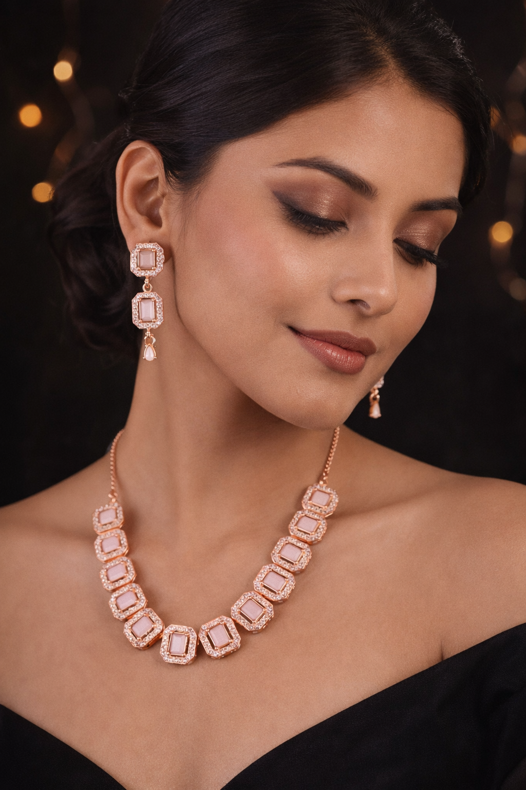 New Tready Rosegold Jewellery Set (1254112)