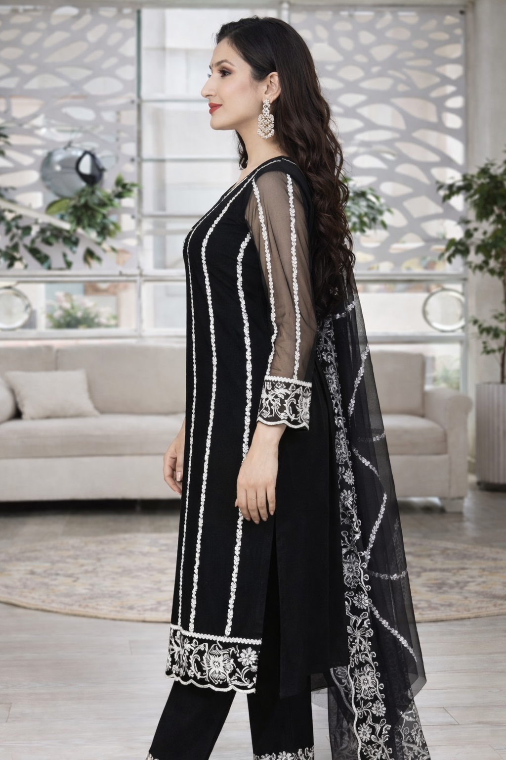 Kurta With Dupatta And Bottomwear (1254158)