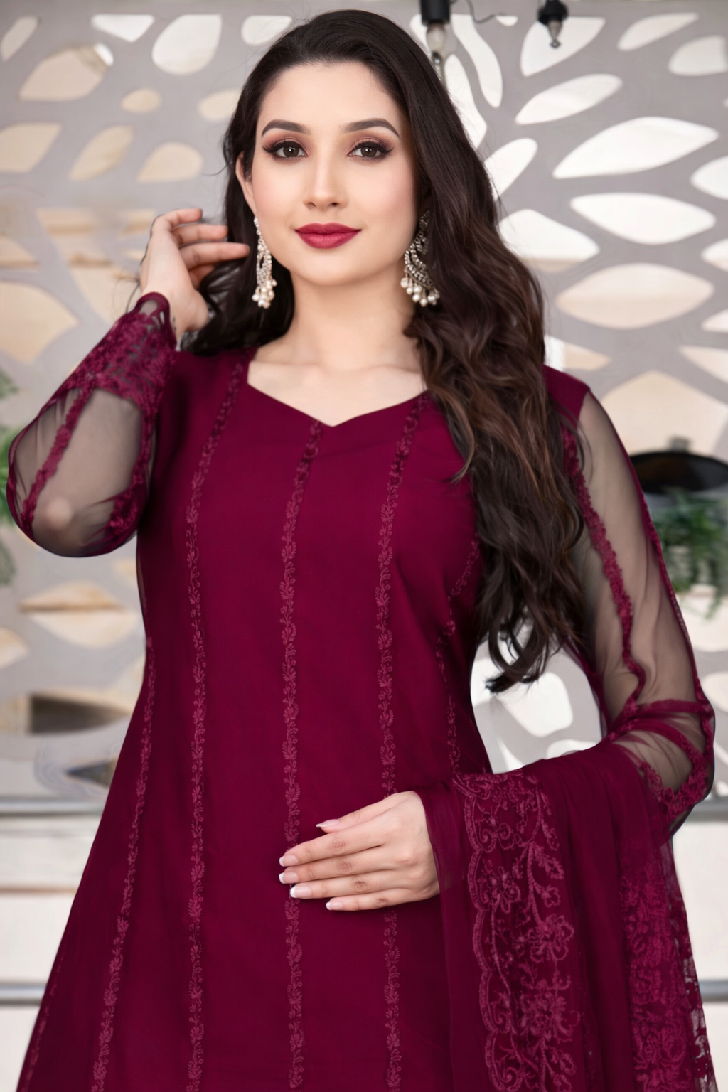 Kurta With Dupatta And Bottomwear (1254156)