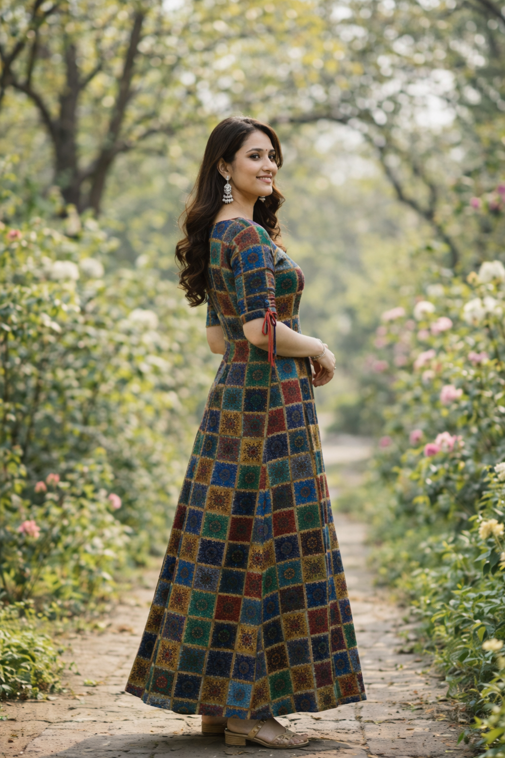 Rayon Printed Kurti for Women (125460)