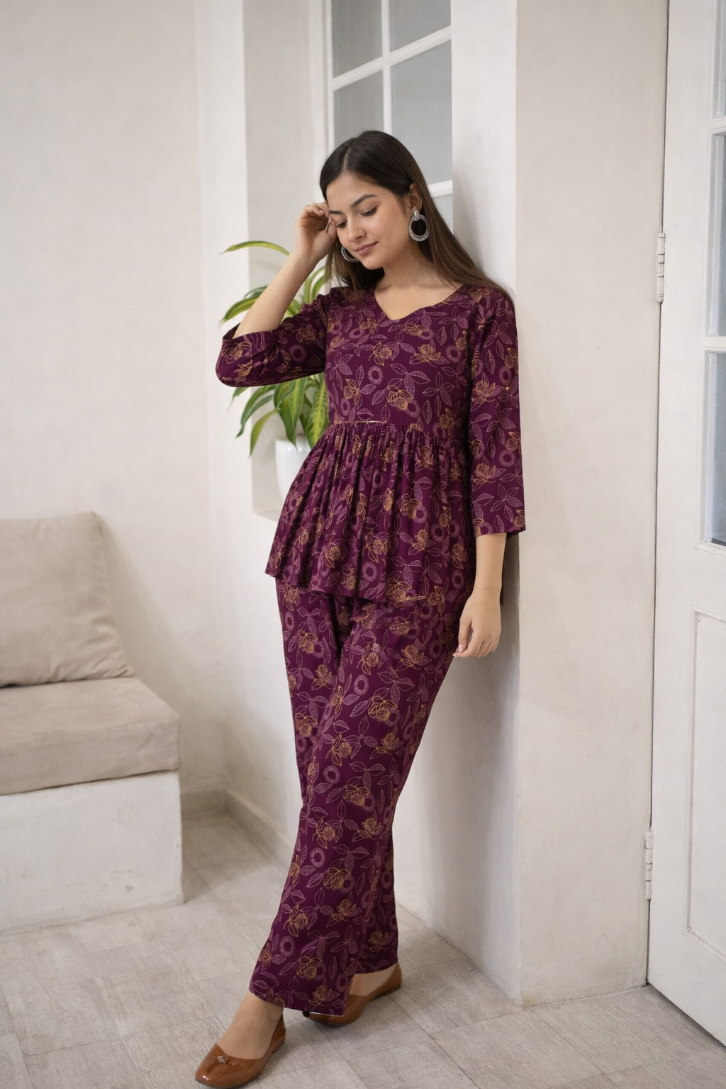 Women's Printed Co-Ord Set, Co-Ord Sets For Girls and WomenWomen's Printed Co-Ord Set, Co-Ord Sets For Girls and Women (1254142)