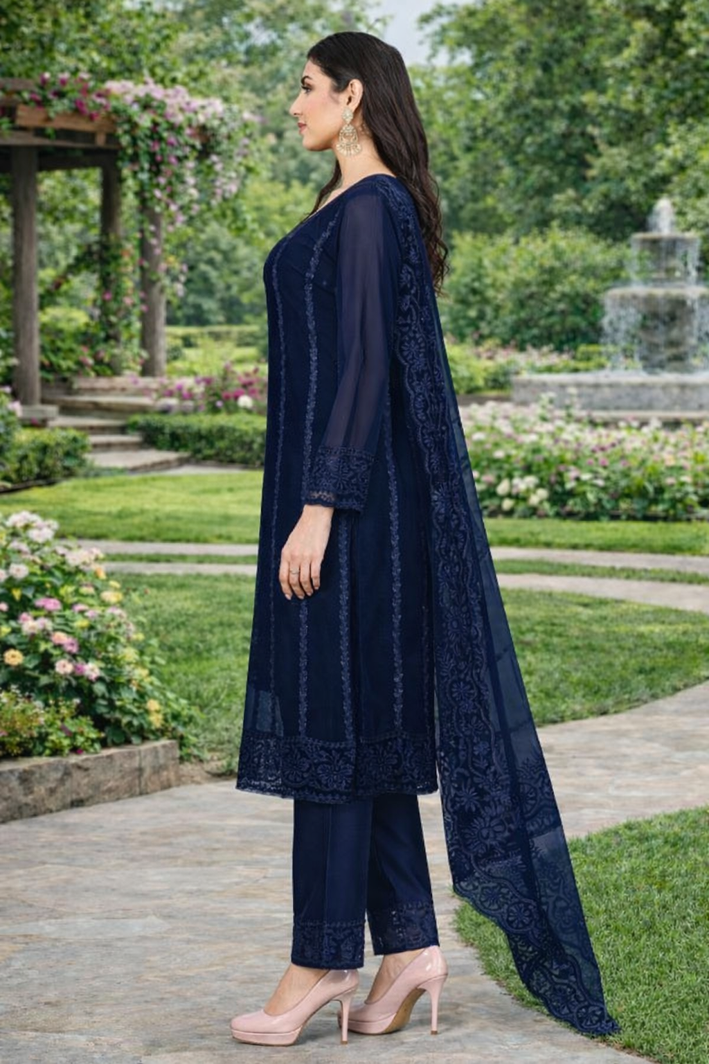 Kurta With Dupatta And Bottomwear (1254168)