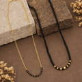 Gold plated Long Moti Mala Mangalsutra With Short Mangalsutra (30 Inch And 24 Inch) (1254139)