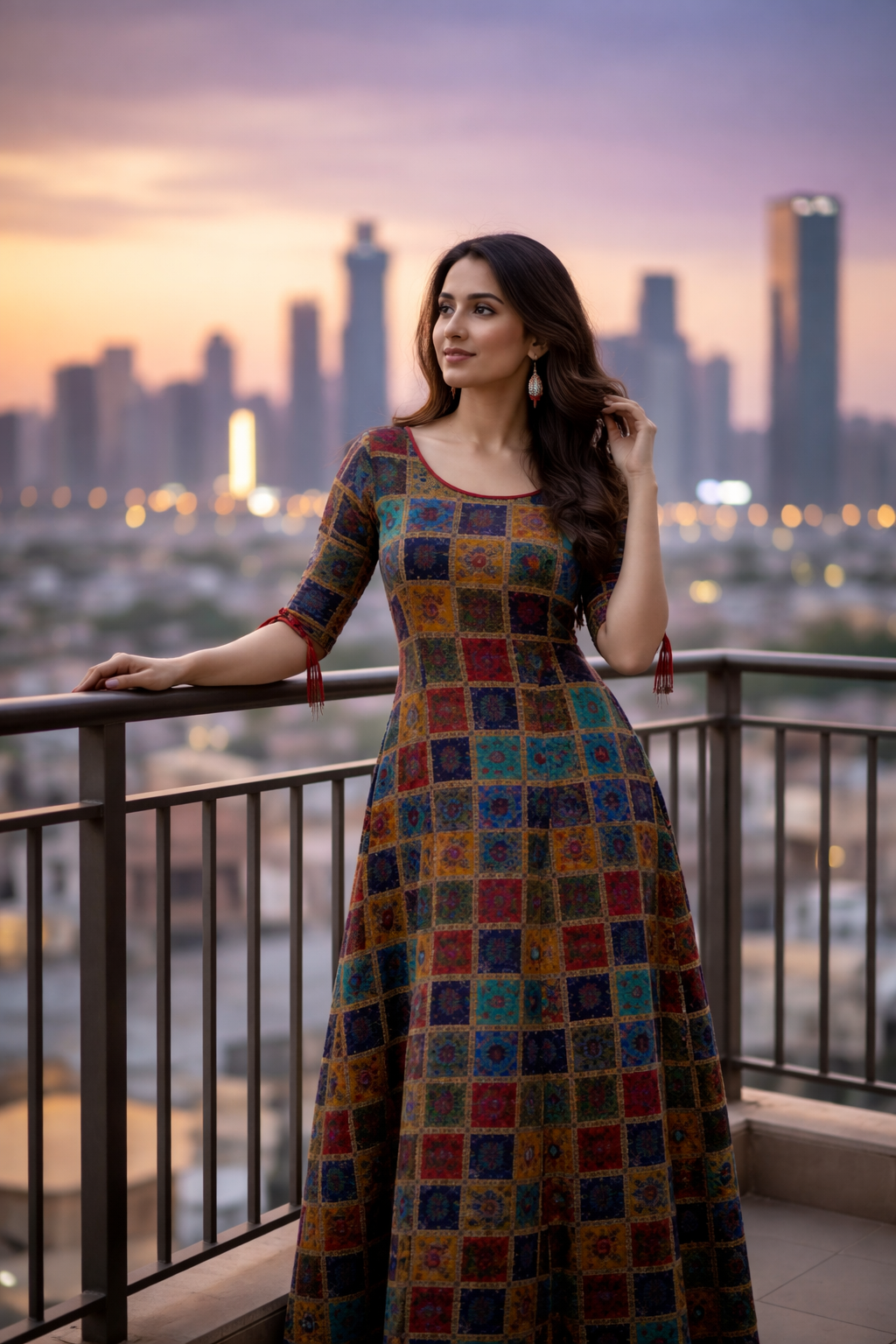 Rayon Printed Kurti for Women (125460)