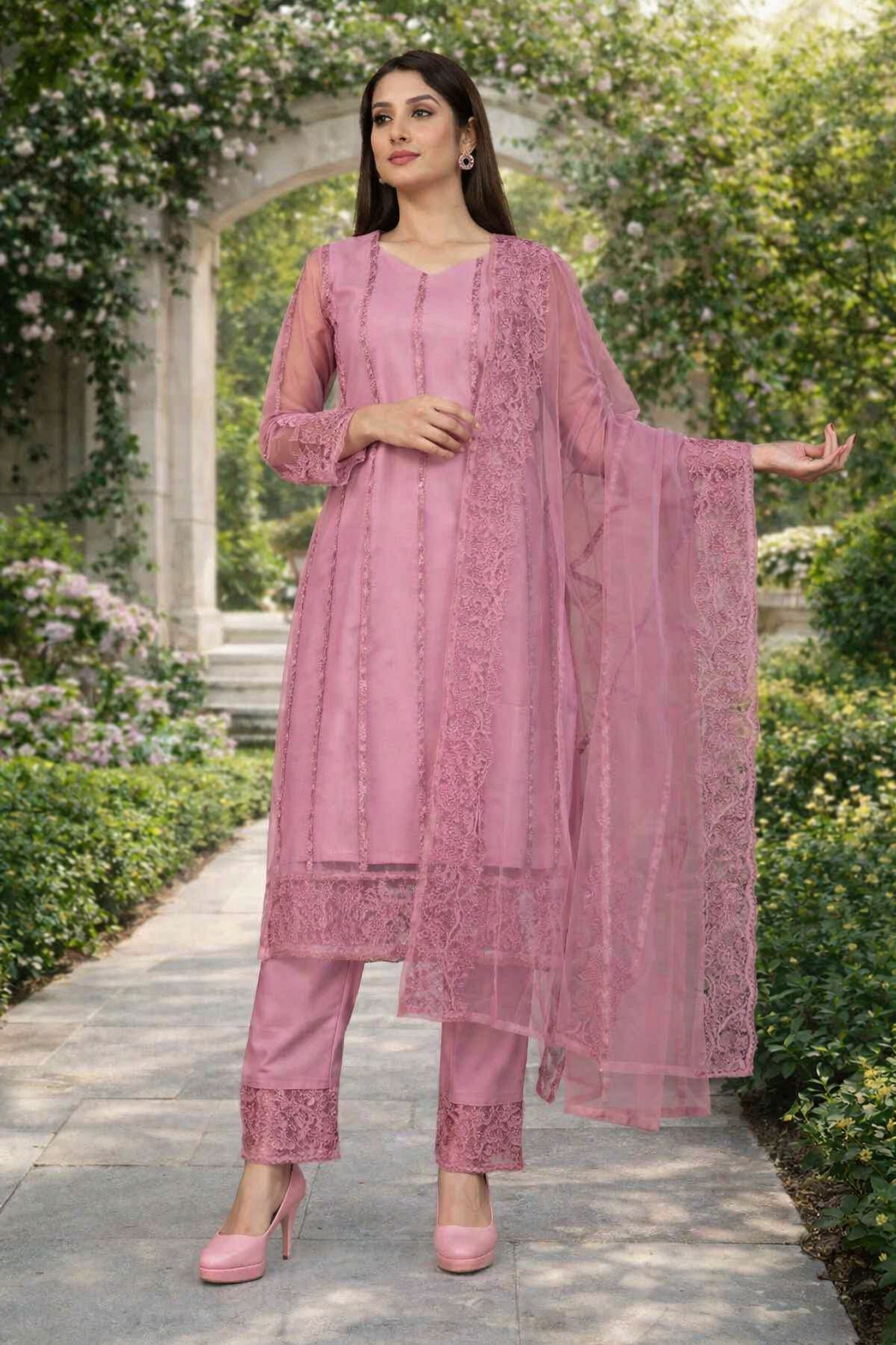 Kurta With Dupatta And Bottomwear (1254160)