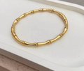 Bamboo-Style Gold Bracelet – Minimal, Elegant & Timeless (125425)