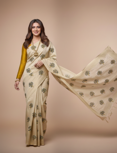 Jacquard Saree For Women (1254102)