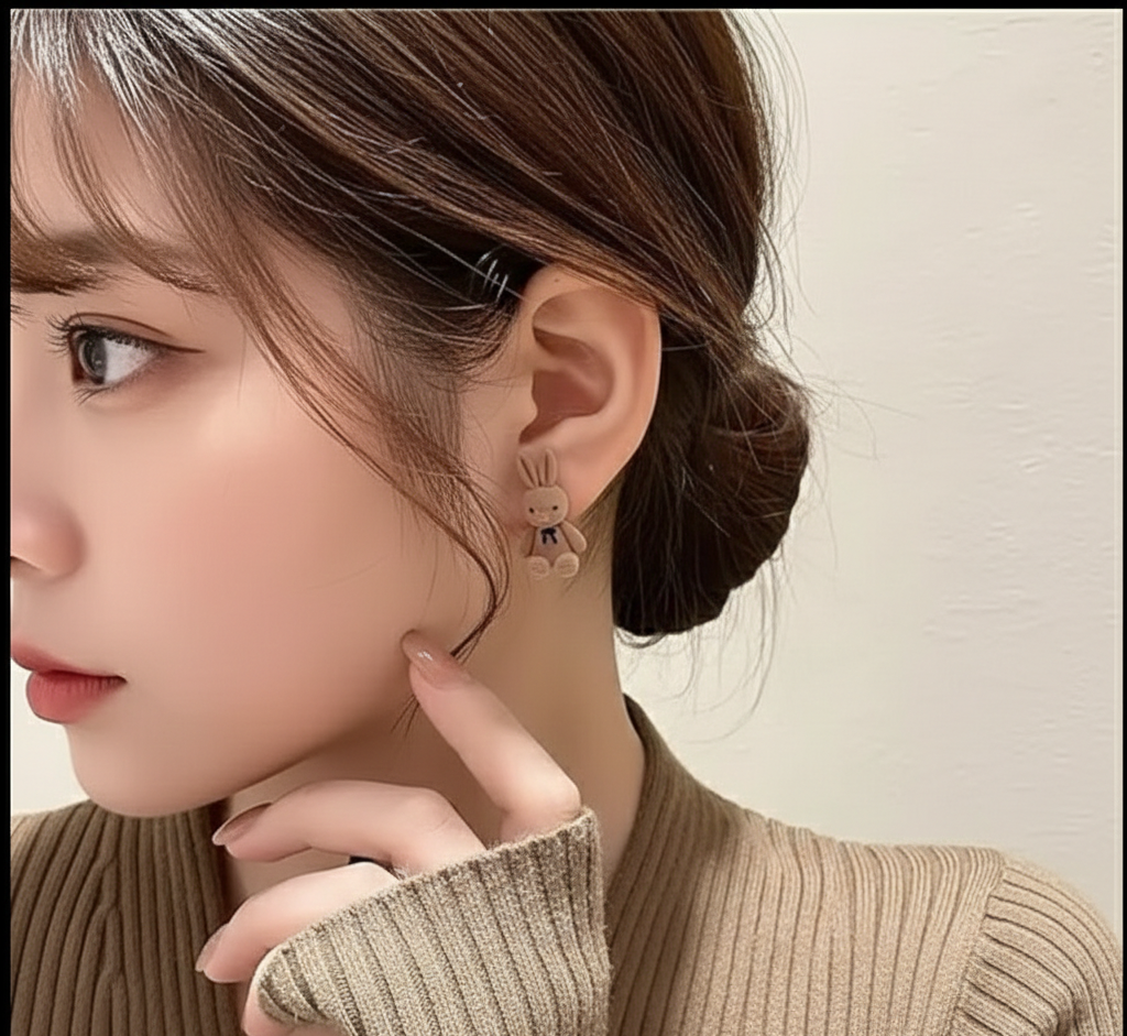 Stud Earrings Fashion Korean Earrings for Women Girls Cute Jewelry Gifts (125499)
