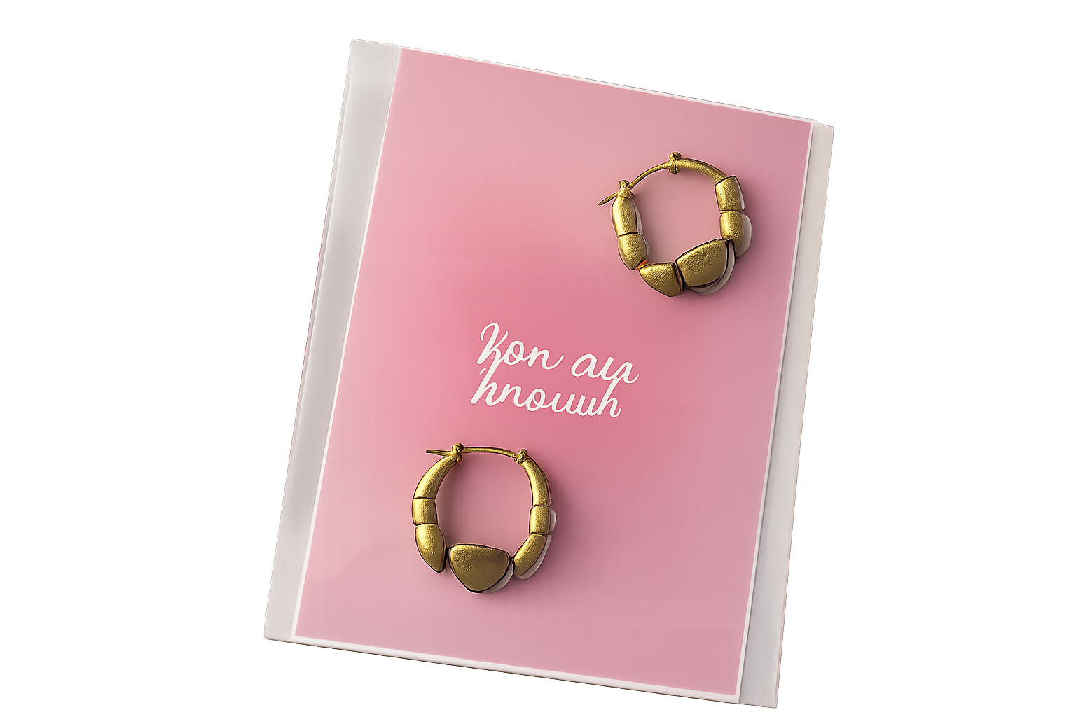 Anti-Tarnish Gold-Tone Heart Hoop Earrings (125417)