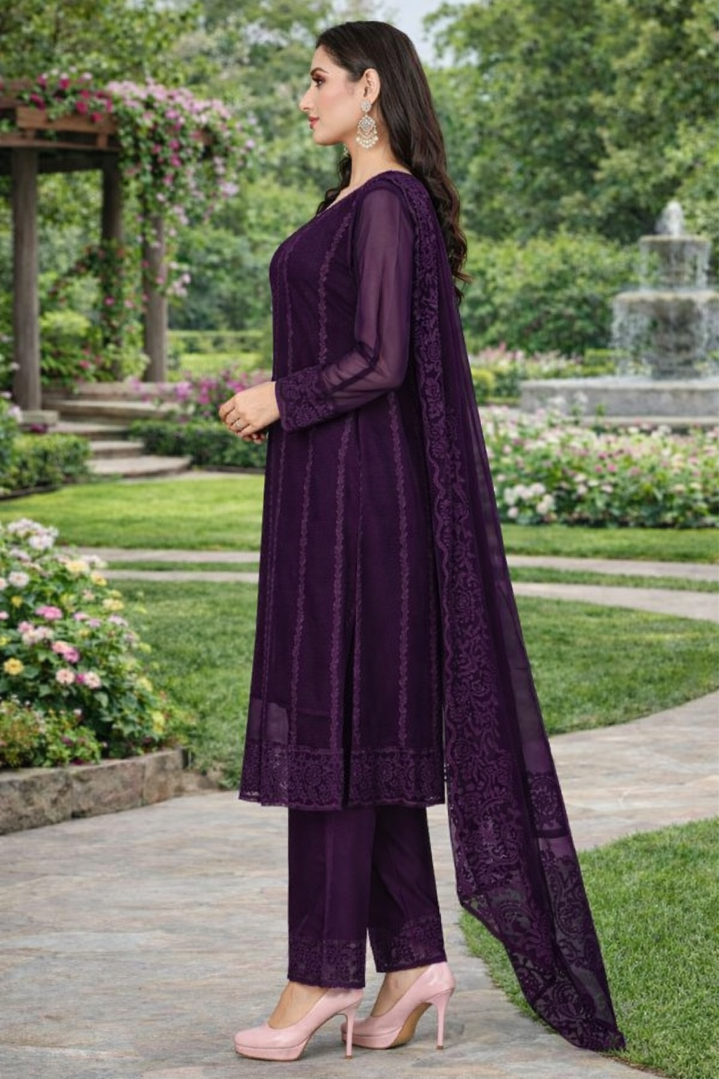 Kurta With Dupatta And Bottomwear (1254169)