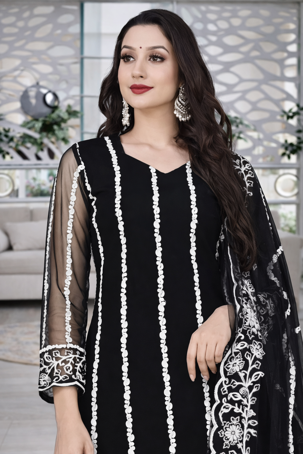 Kurta With Dupatta And Bottomwear (1254158)