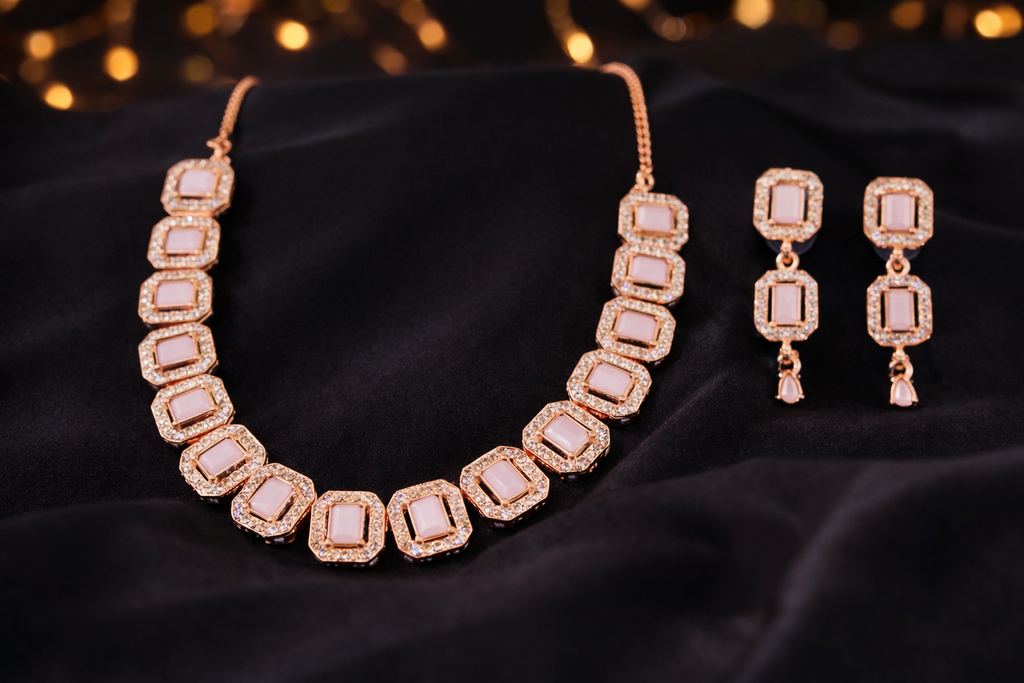 New Tready Rosegold Jewellery Set (1254112)