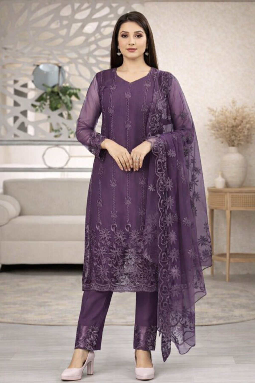 Kurta With Dupatta And Bottomwear (1254167)