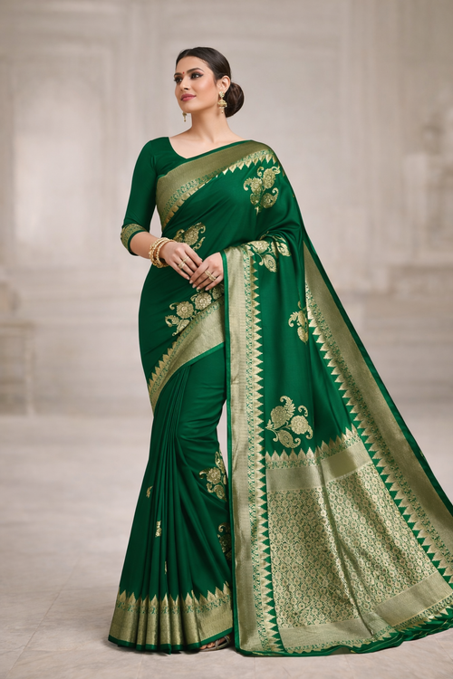 Banarsi Silk Saree For Women (125463)