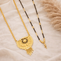 Gold plated Long Moti Mala Mangalsutra With Short Mangalsutra (30 Inch And 24 Inch)(1254138)