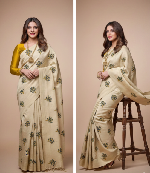 Jacquard Saree For Women (1254102)