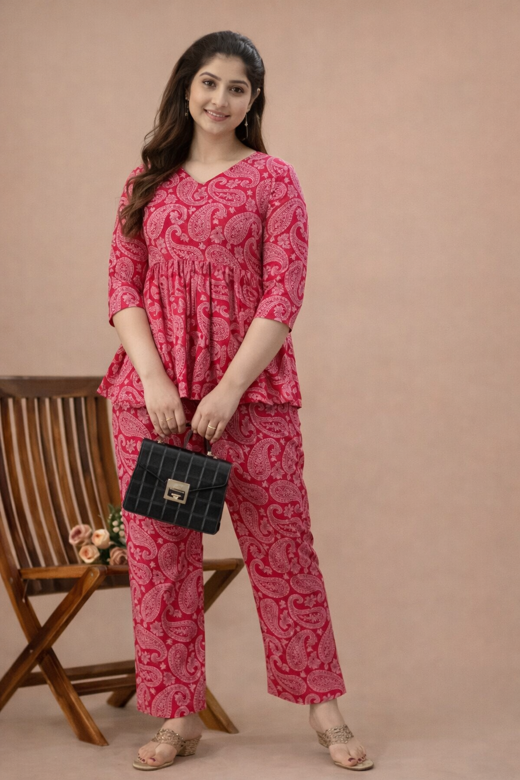 Women's Printed Co-Ord Set, Co-Ord Sets For Girls and Women (1254143)