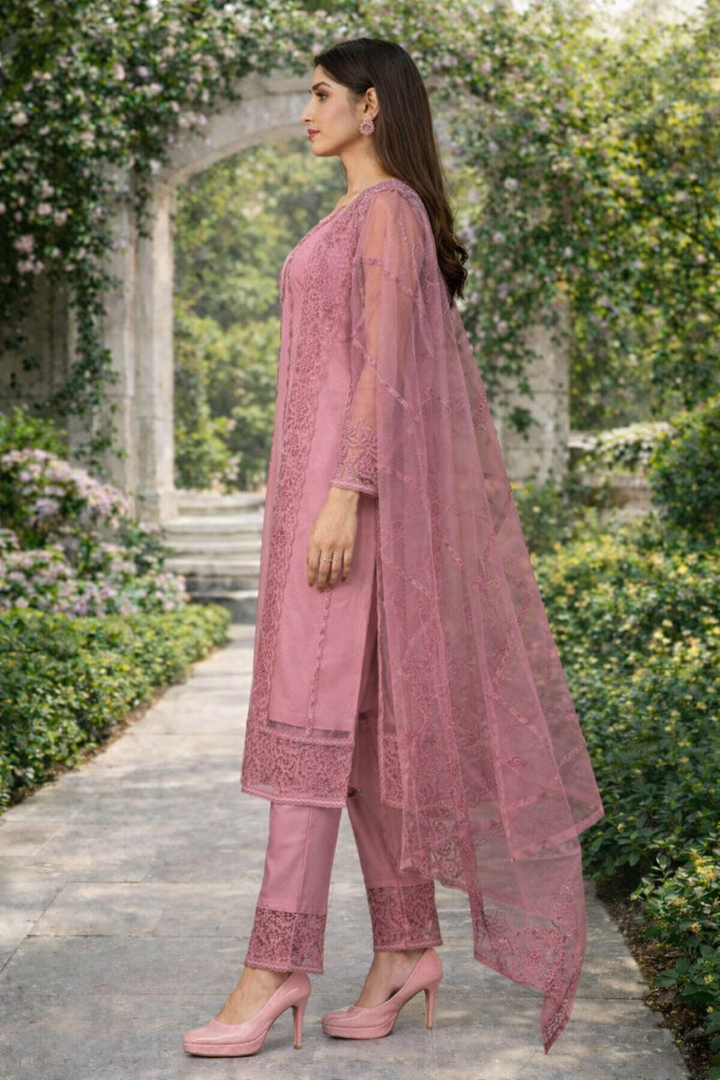 Kurta With Dupatta And Bottomwear (1254160)