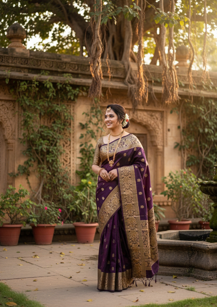 Banarasi Silk Woven Design Saree for Women (125469)