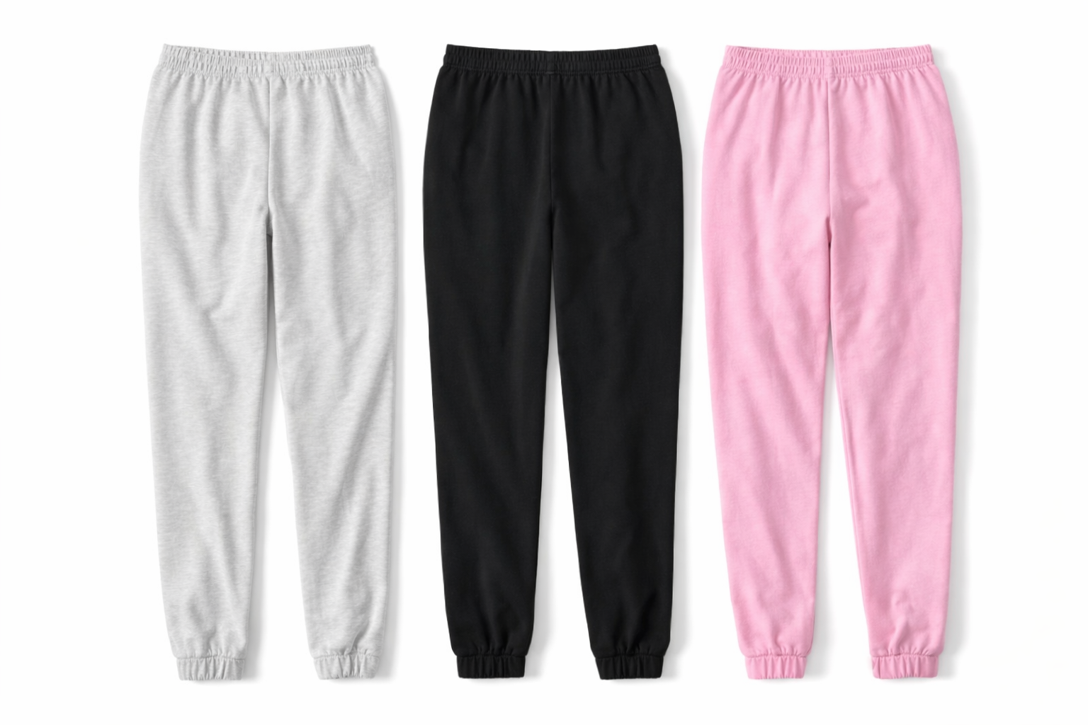 Cotton Blend Straight Fit Trouser for Women (Pack of 3) (1254124)