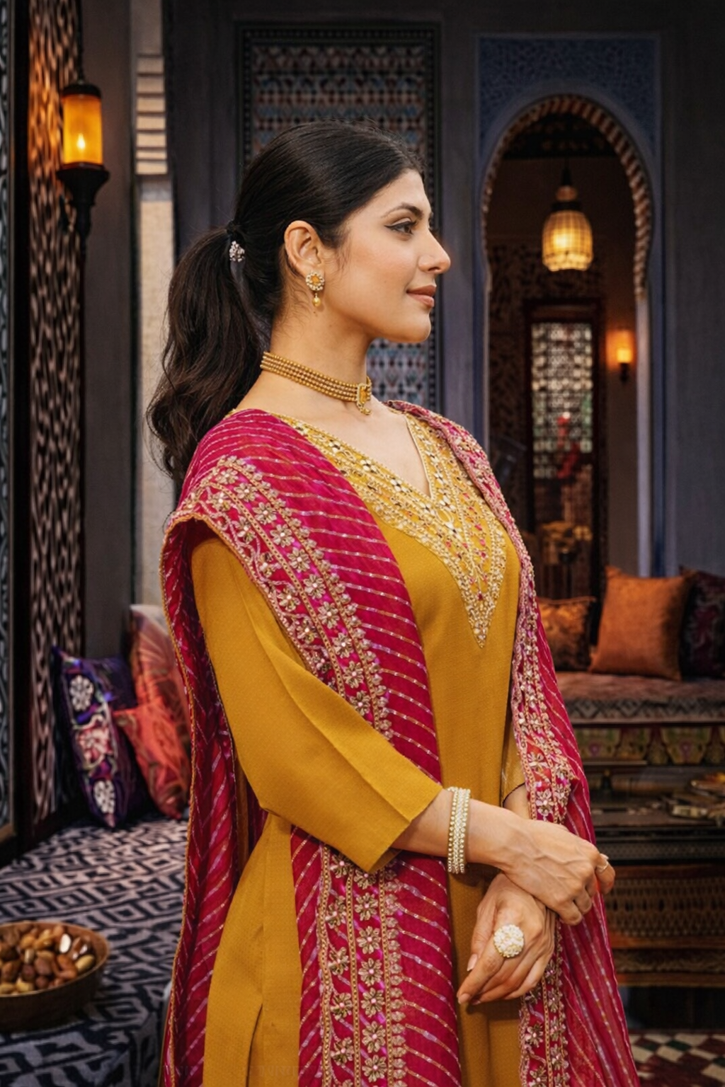 Kurta With Dupatta And Bottomwear (1254162)