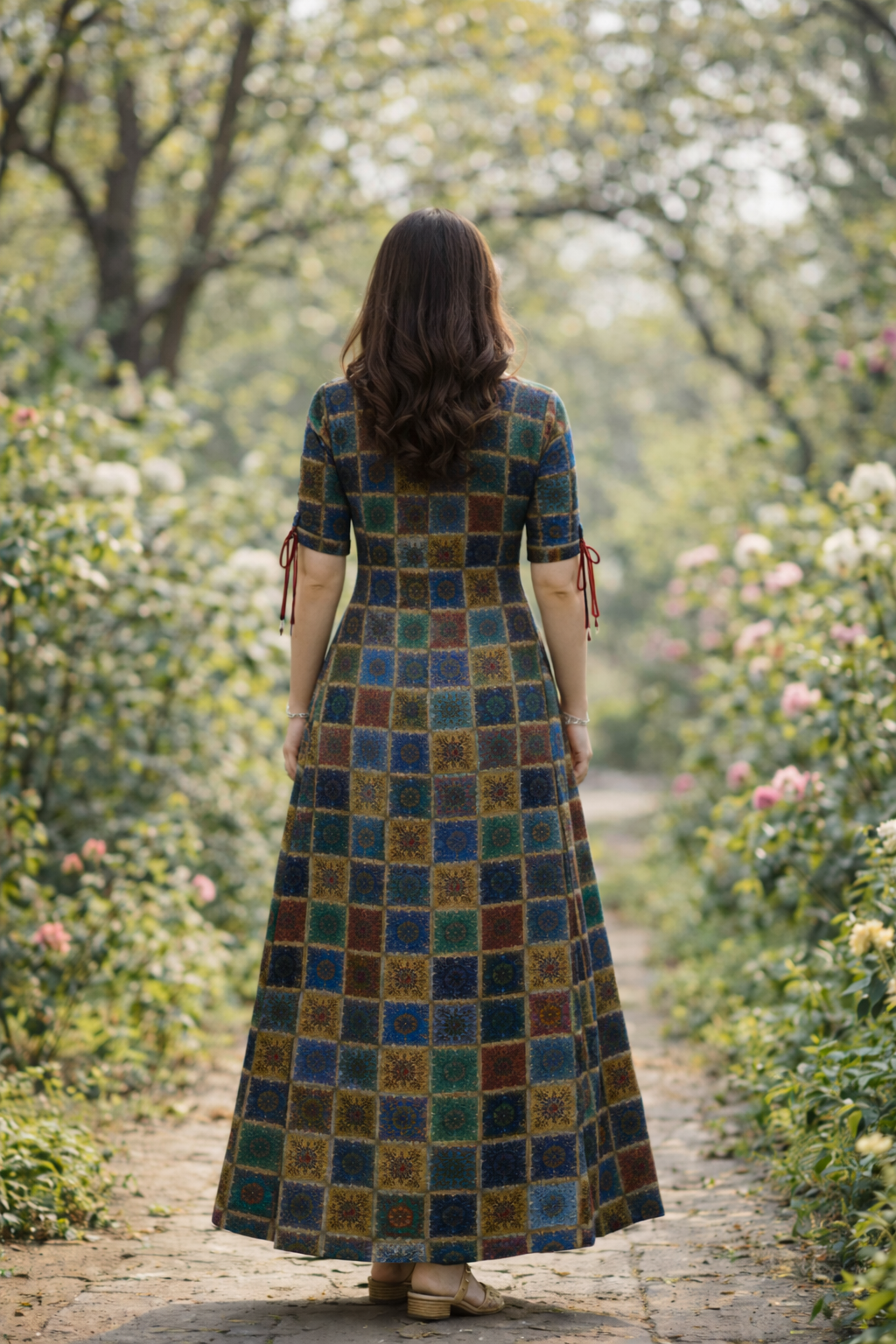 Rayon Printed Kurti for Women (125460)