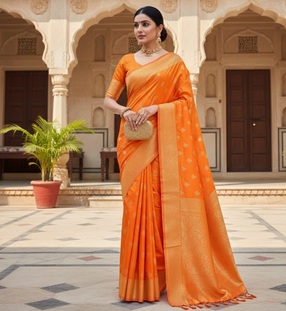 Jacquard Saree For Women (125467)