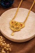 Traditional Gold plated Ki Mala Design With Chen Ladi Long Mangalsutra (1254140)